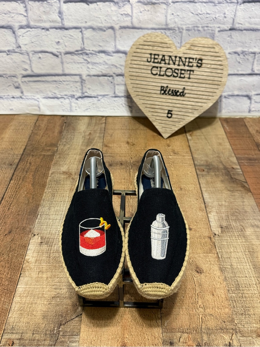 Soludos Black Negroni Smoking Slipper Espadrille - Picture 8 of 10